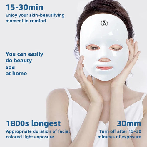 ChromaGlow™ 7-Color LED Light Therapy Face Mask | Clinic-Grade Skin Renewal